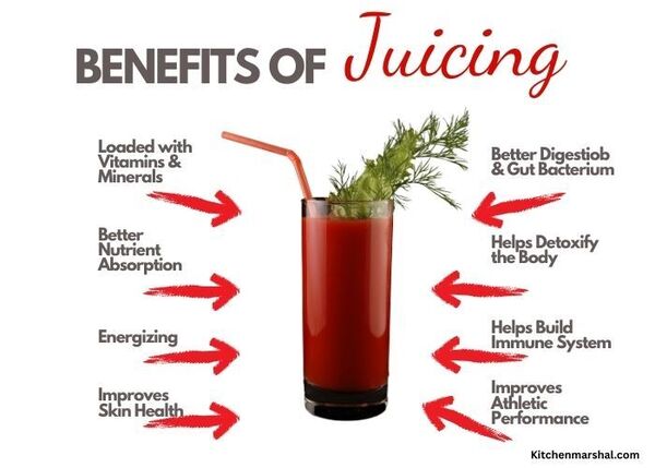 Juicing Benefits Infographic